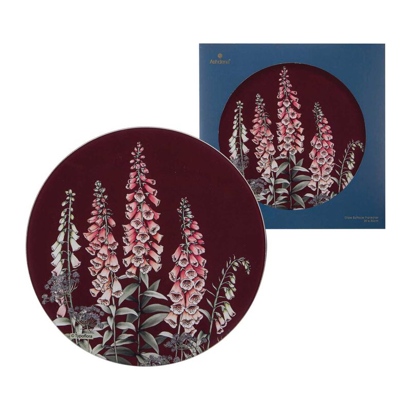 Ashdene Secret Garden Round Maroon Surface Protector image number 2