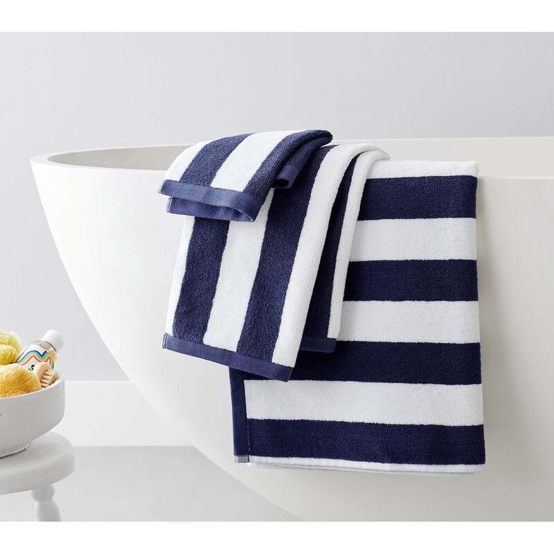 Pottery Barn Kids Rugby Stripe Bath Towel image number 1