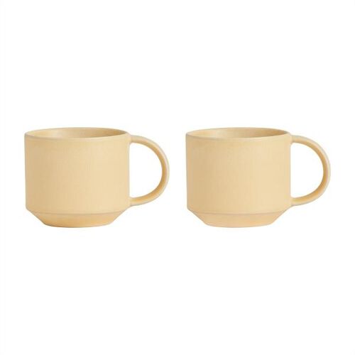 OYOY Yuka Cup Pack Of 2 Butter