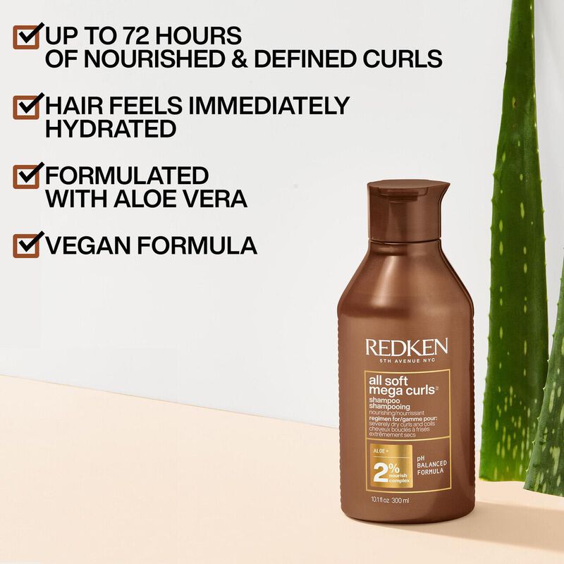 Redken All Soft Mega Curl Shampoo 200ml image number 3
