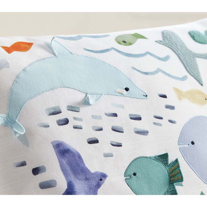 Pottery Barn Kids Sea Story Cushion 51cm Multi image number 1