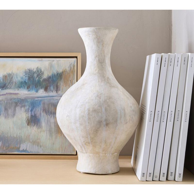 Pottery Barn Artisan Studio Bulb Vase Ceramic image number 3