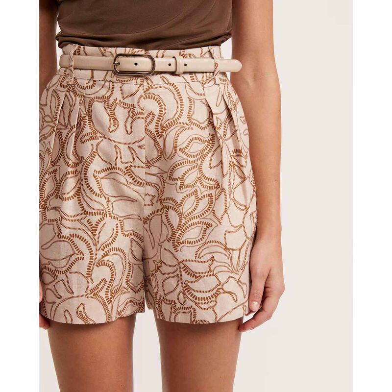 SABA Juni Linen Pleat Front Short image number 2