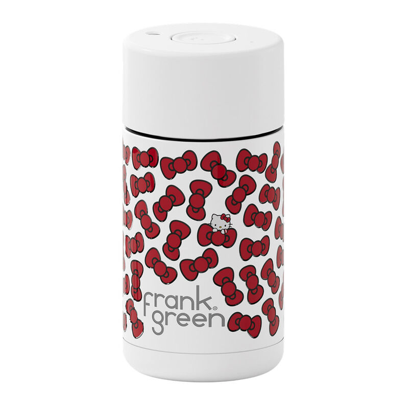 frank green 12oz Reusable Cup Hello Kitty w Push Button Lid (Bow Edition) image number 0