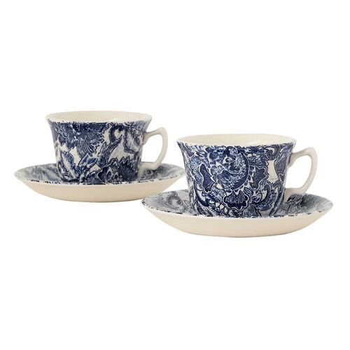 Ralph Lauren Faded Peony Teacup & Saucer Gift Set