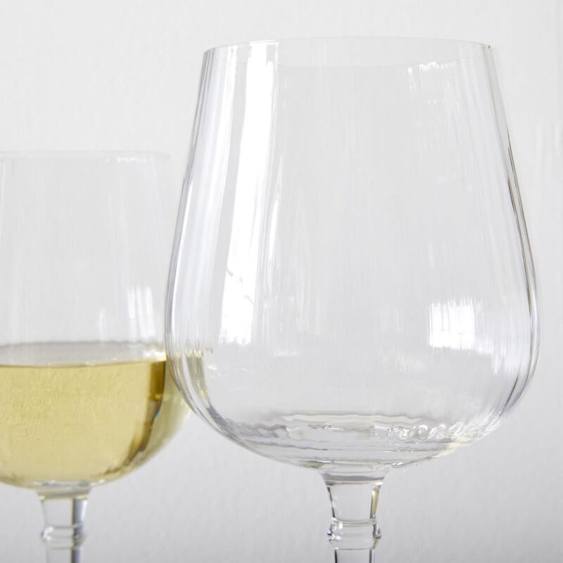 West Elm Esme White Wine Glass Fluted image number 1