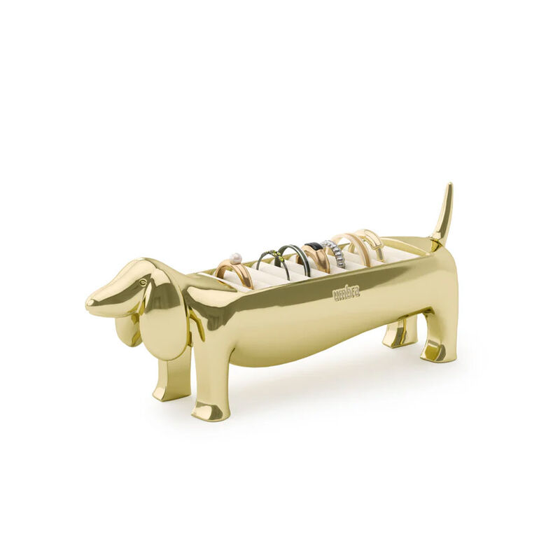 Umbra Dachsie Ring Holder Brass image number 0