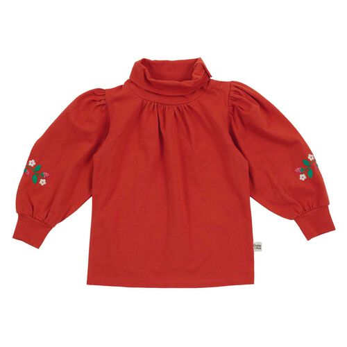 Goldie + Ace Sofia Strawberry Puff Sleeve Skivvy 3-5Y