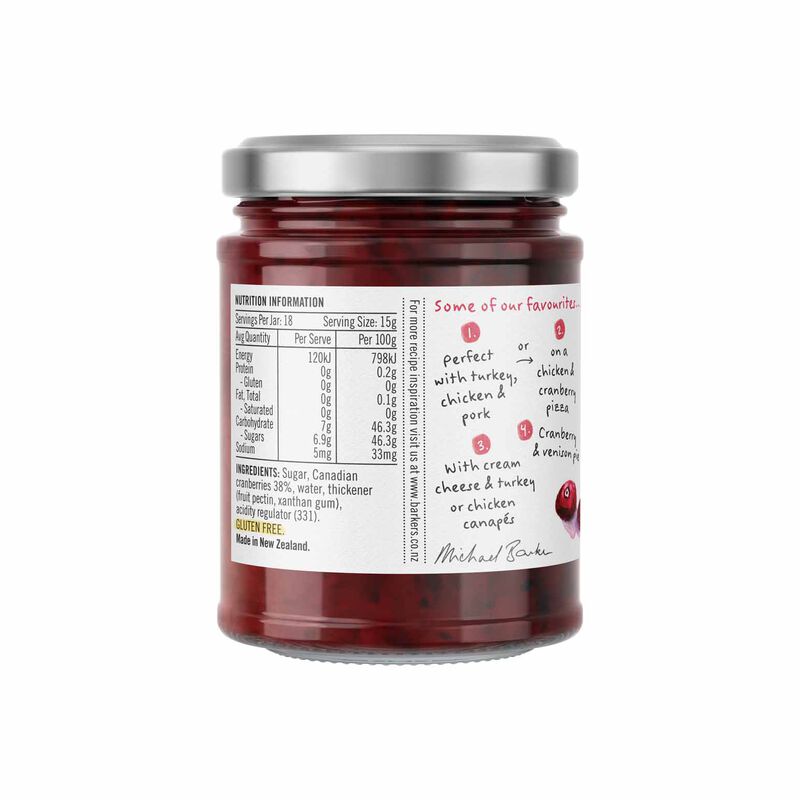 Barker's Cranberry Jelly 275g image number 1