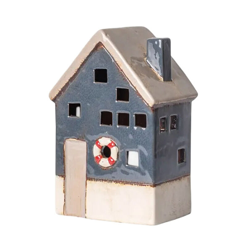 French Country Saint Malo Tea Light House with Buoy Large image number 0