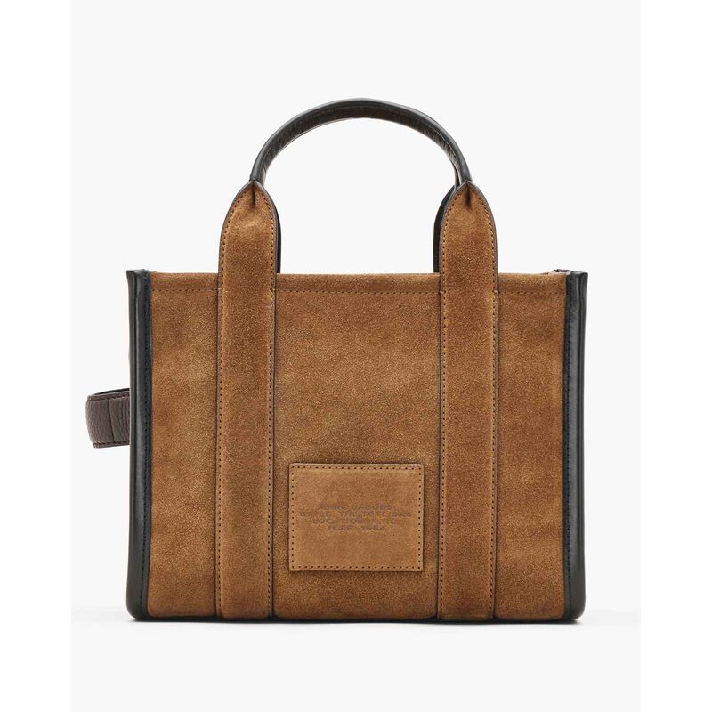 MARC JACOBS The Suede Leather Blocked Small Tote Bag image number 3