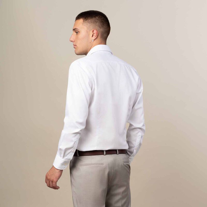 Rembrandt London White Fine Twill Shirt image number 1