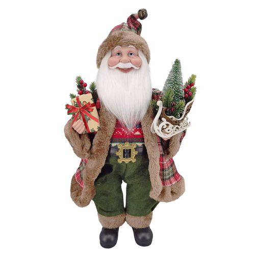 Standing Santa With Green Pants 18 Inch