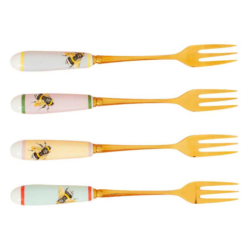 Yvonne Ellen Bee Cake Forks (Set of 4) image number 0