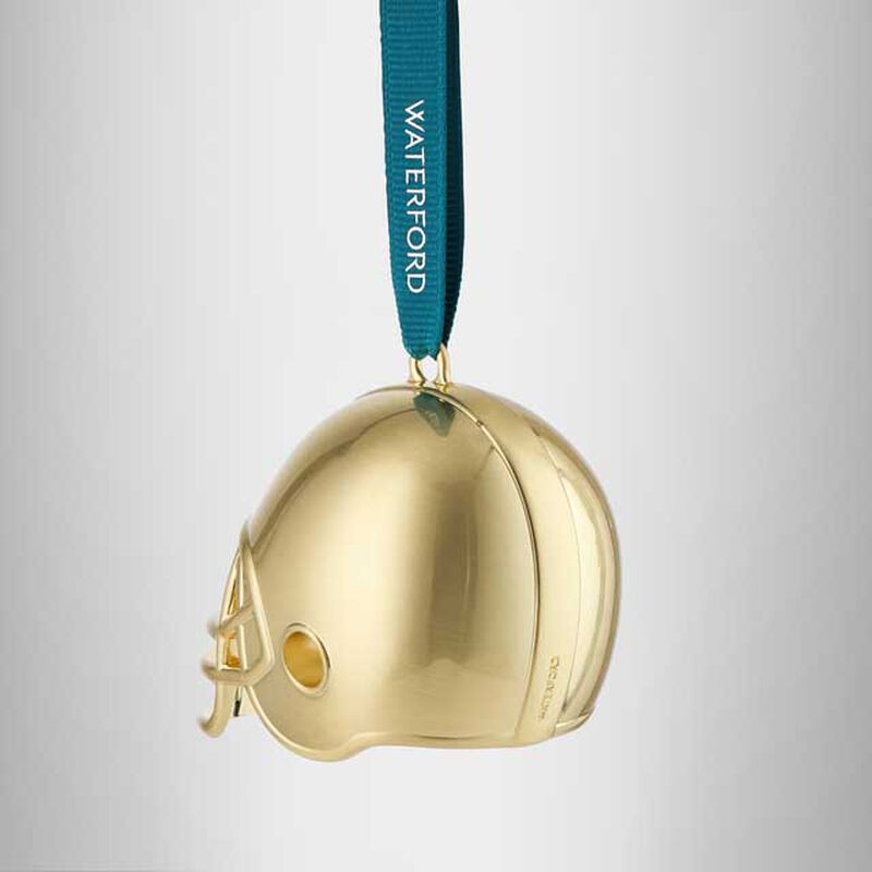 Waterford Football Helmet Golden Ornament image number 1
