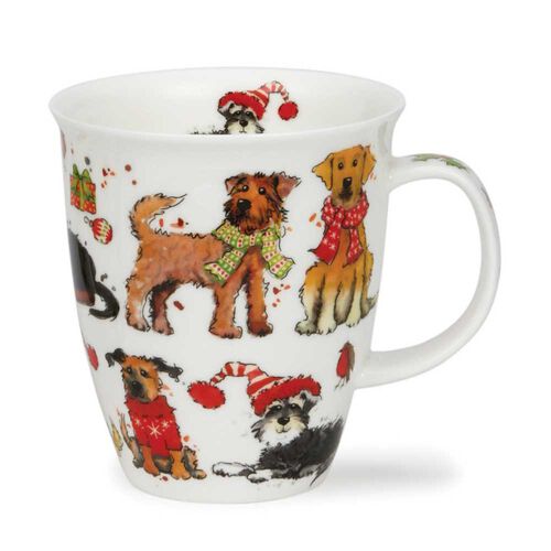 Dunoon Nevis Festive Dogs Mug