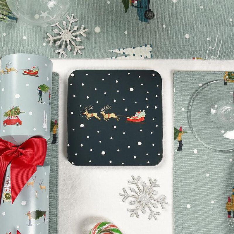Sophie Allport Home For Christmas Coasters Set Of 4 (Statement) image number 1