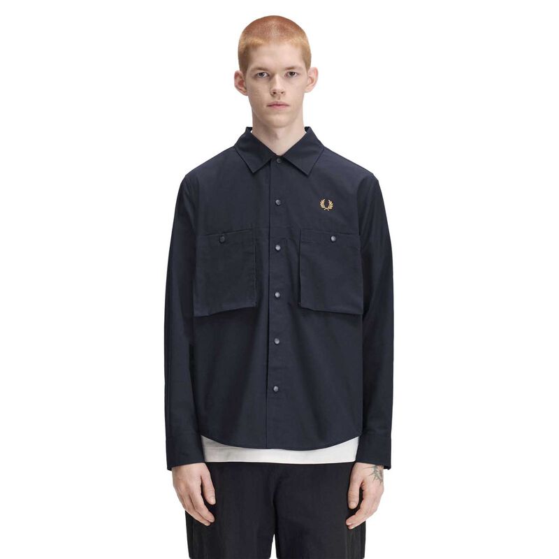 Fred Perry Relaxed Cotton Overshirt image number 0