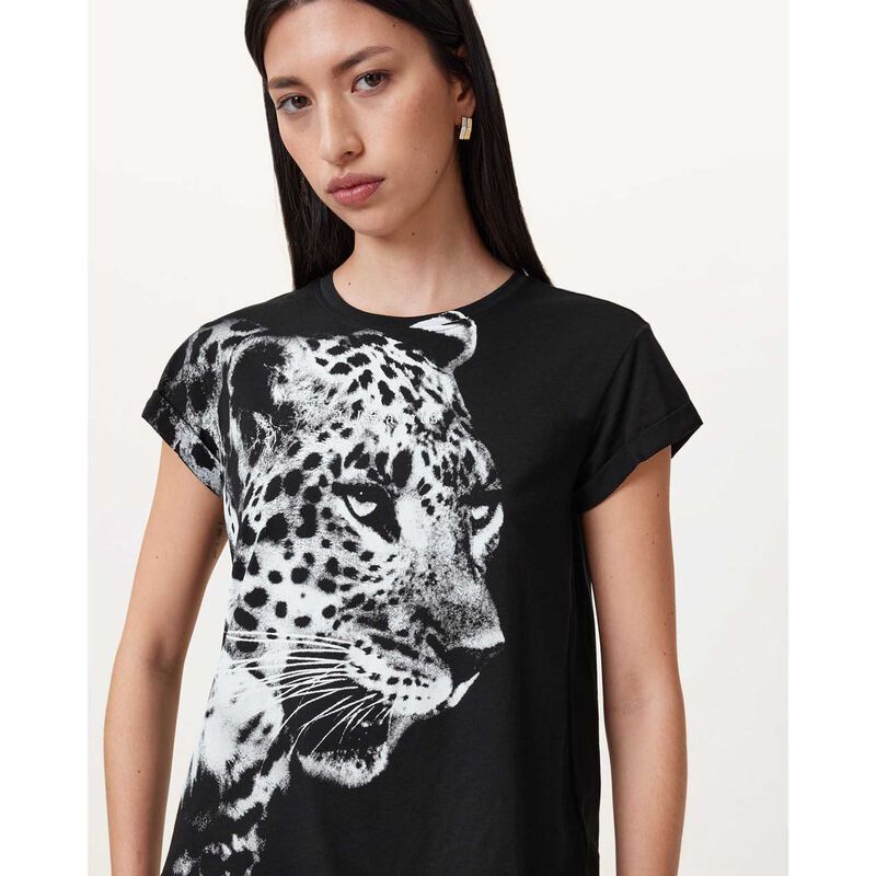 AllSaints Kiara Anna Crew Neck Short Sleeve T-Shirt image number 2