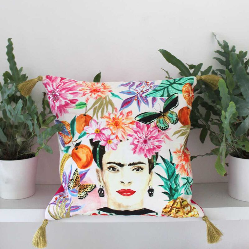 House Of Disaster Frida Kahlo Fruit Cushion image number 1