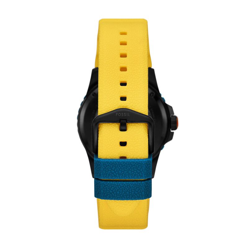 Marvel x Fossil Wolverine Limited Edition Automatic Yellow Silicone Watch image number 2