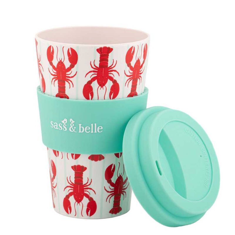 Sass & Belle Lobster Travel Coffee Cup image number 2