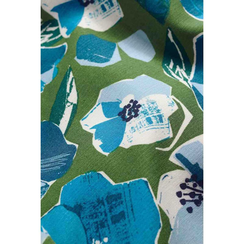 Seasalt Cornwall Swallow Hill Skirt Paper Hellebores Forest Green image number 2
