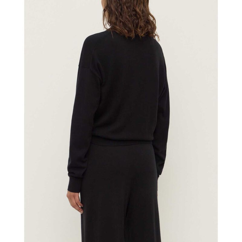 Assembly Label Cotton Cashmere Lounge Sweater Black image number 1