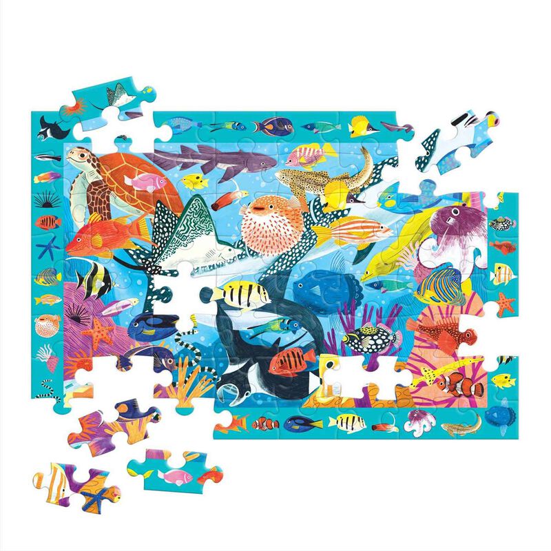 Coral Reef 64 Piece Search & Find Puzzle image number 1