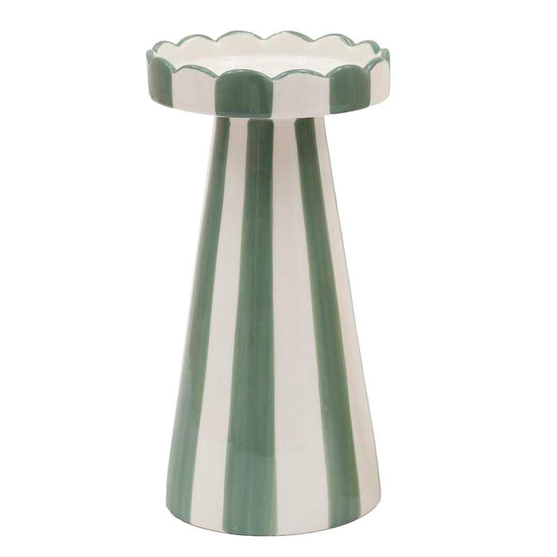 SIL Interiors Stripe Pillar Candle Holder 20cm image number 2