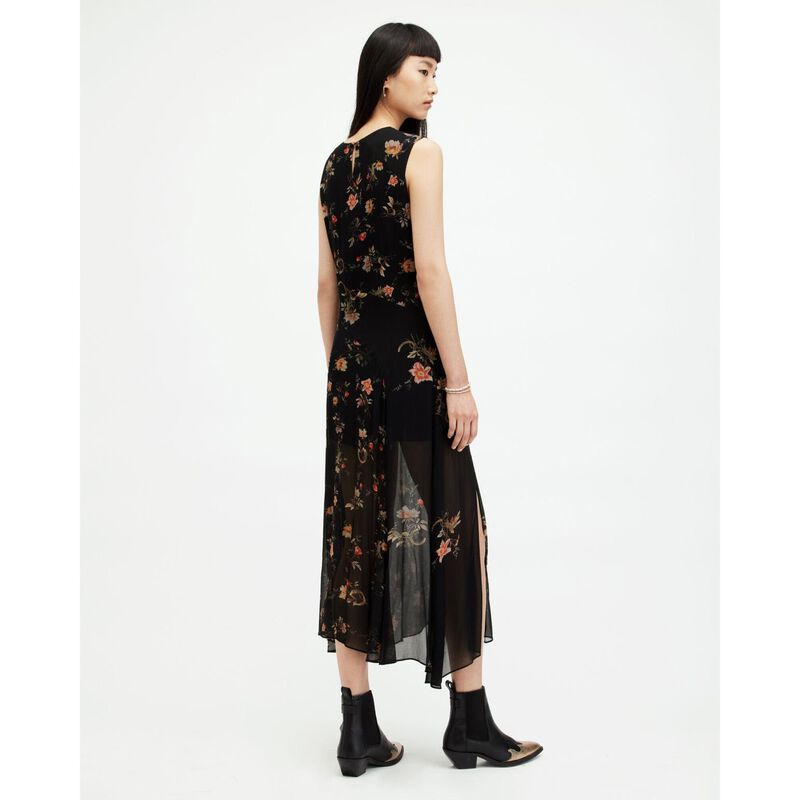 AllSaints Jules Floral Tanana Print Maxi Dress image number 1