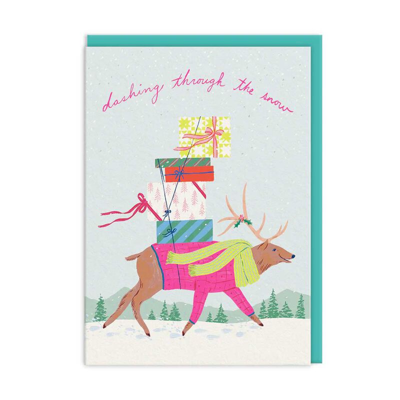 Ohh Deer Christmas Critters Pack of 9 Greeting Cards - 3 Designs image number 3