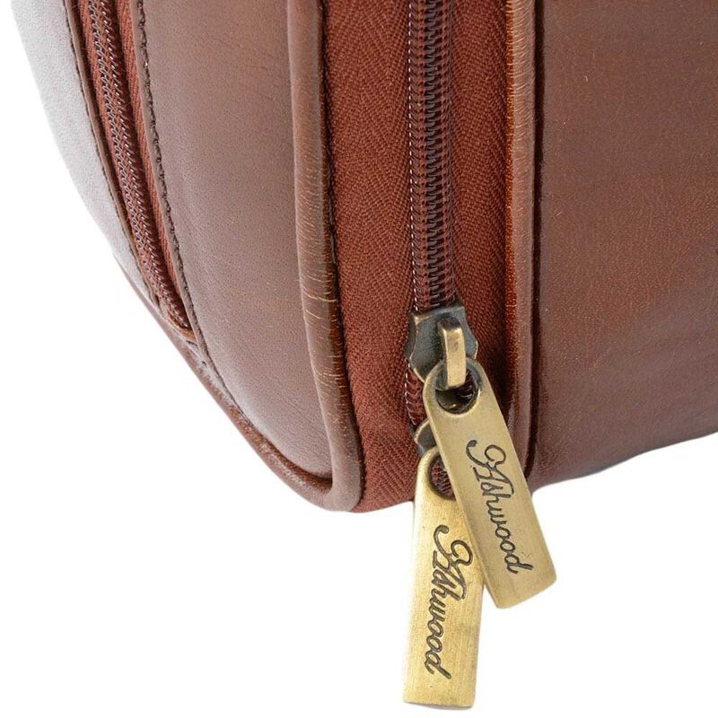 Ashwood Mens Leather Washbag image number 2