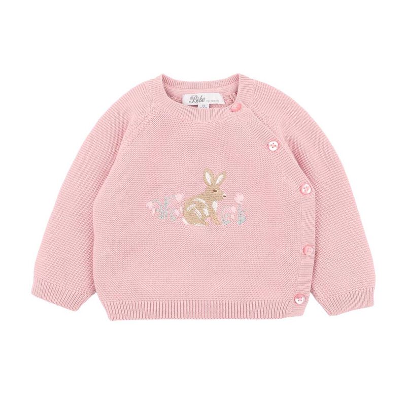 B&eacute;b&eacute; Fern Bunny Organic Knitted Jumper image number 0
