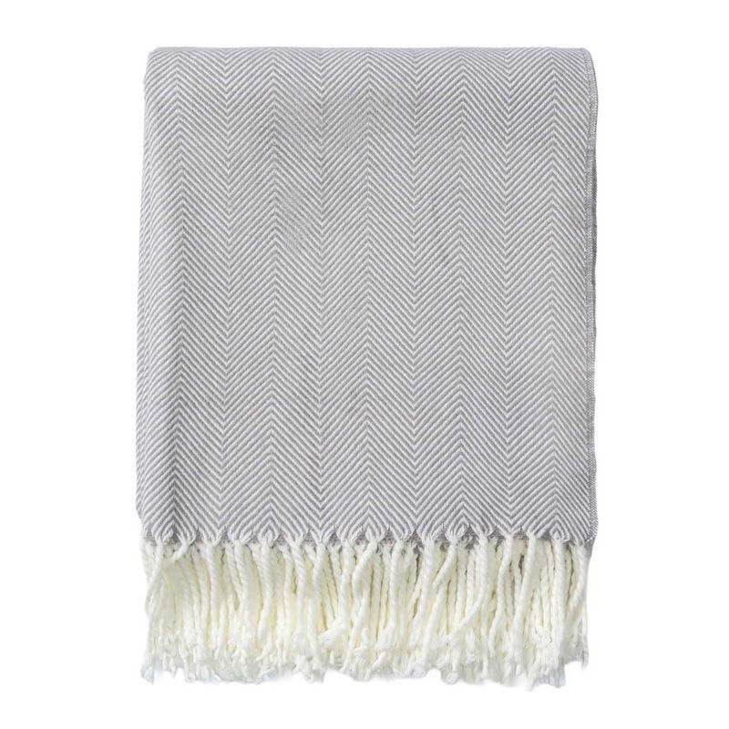 Top Drawer Chevron Throw 150x200cm Grey image number 0