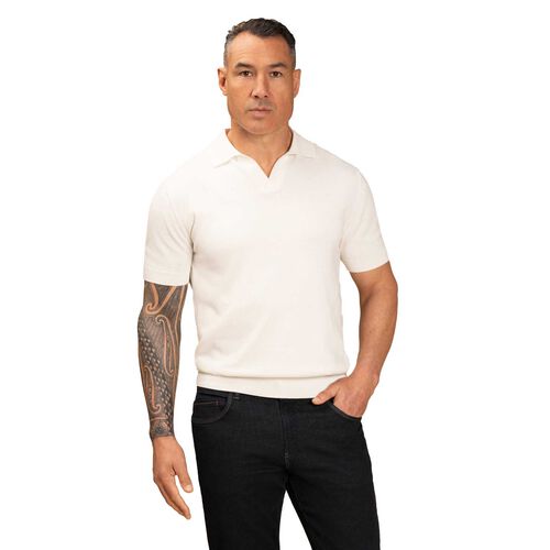 Rembrandt Amalfi Off-White Knitted Polo