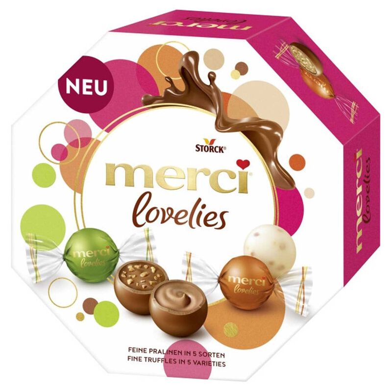 Merci Lovelies Classic Pralines Selection Box 185g image number 0
