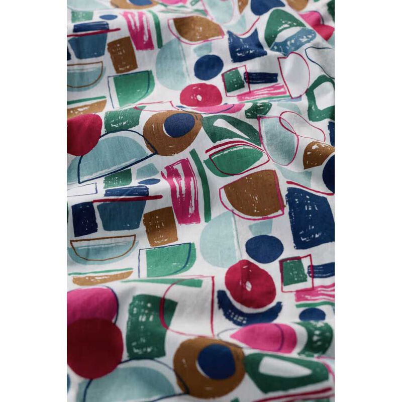 Seasalt Cornwall Wild Liquorice Dress Studio Shapes Chalk image number 2