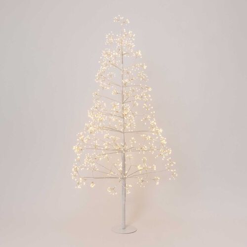 Stellar Haus Tall Frankfurt Starburst LED Tree White 180cm