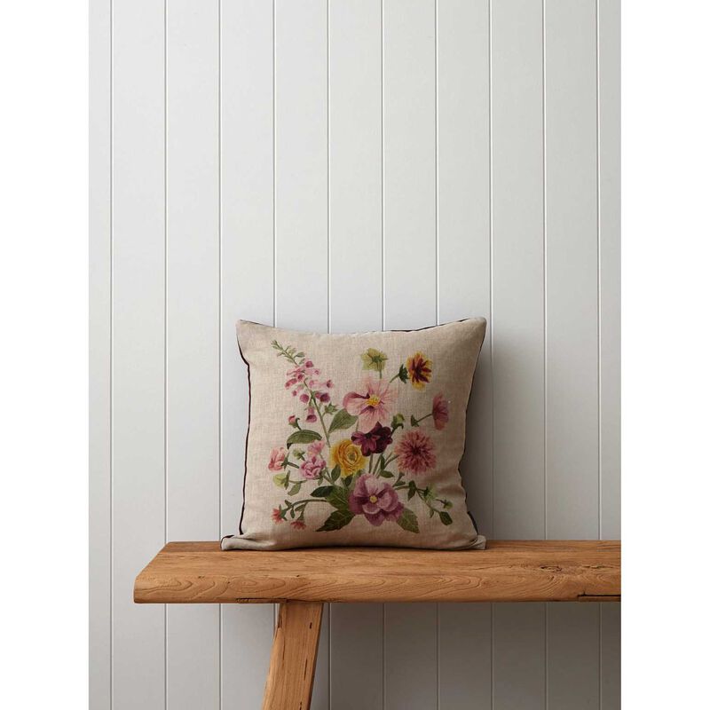 Wallace Cotton Spring Bloom Square Cushion Cover image number 1
