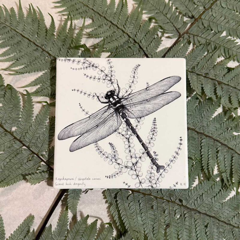 Katy Hayward Coaster - NZ Giant Dragonfly/Kapokapowai image number 1