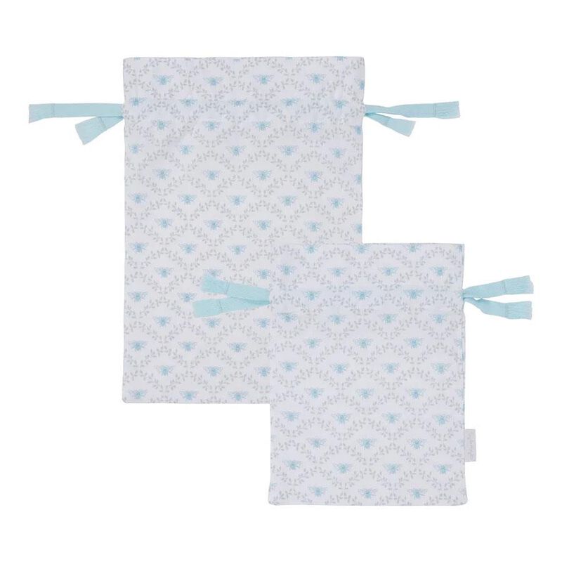 Sophie Allport Laundry Bag Cotton Pack Of 2 - Bees & Leaves image number 0