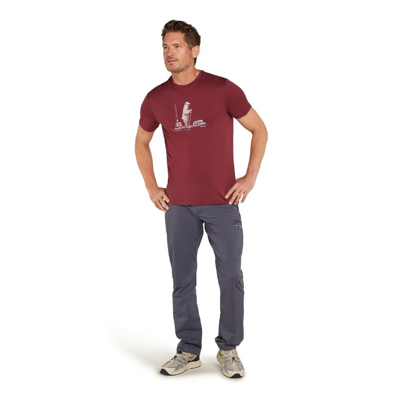 Icebreaker M Merino 150 Tech Lite SS Tee Polar Paddle image number 3