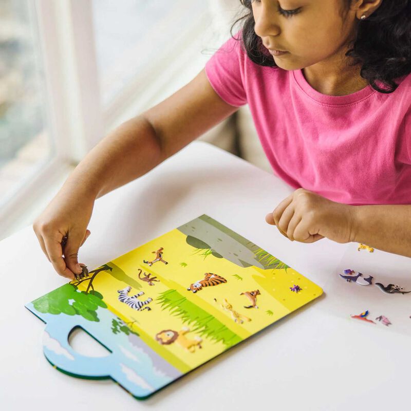 Melissa & Doug Reusable Puffy Sticker Play Set - Safari image number 3