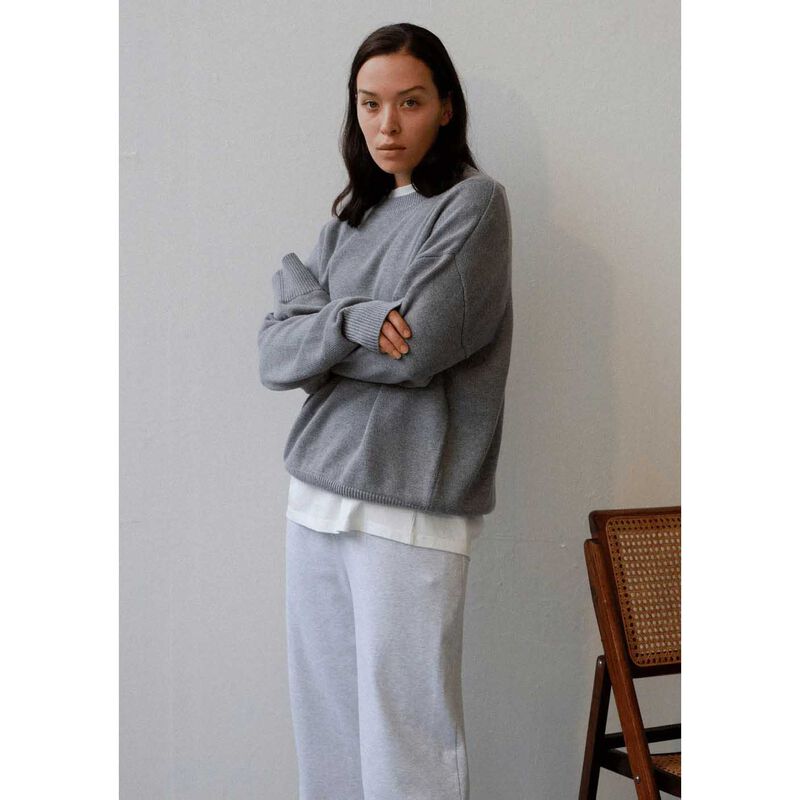 COMMONPLACE ESSENTIALS Knoll Knit Sweater image number 3