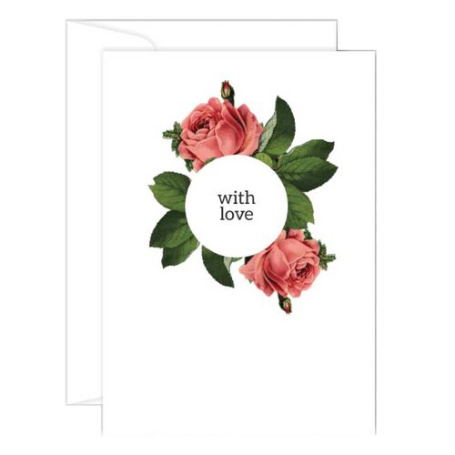 Poppy Card - With Love