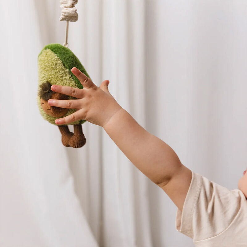 Living Textiles Plush Stroller Toy 2 Pack - Avocado & Egg On Toast image number 1