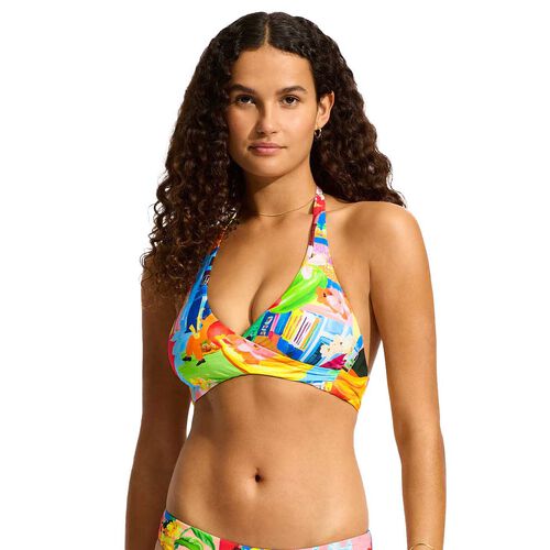 Seafolly Multi Fit Wrap Front Halterbra