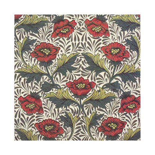 IHR Luncheon Napkin Peony Cream V&A