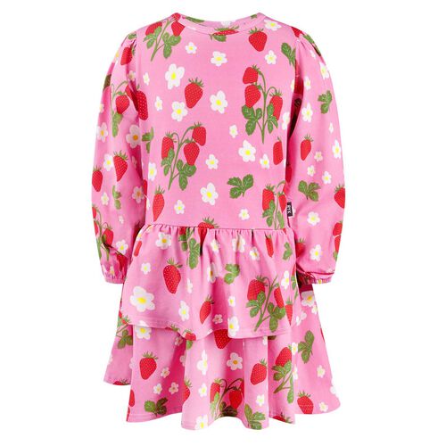 Rock Your Baby Strawberry Long Sleeve Frill Dress